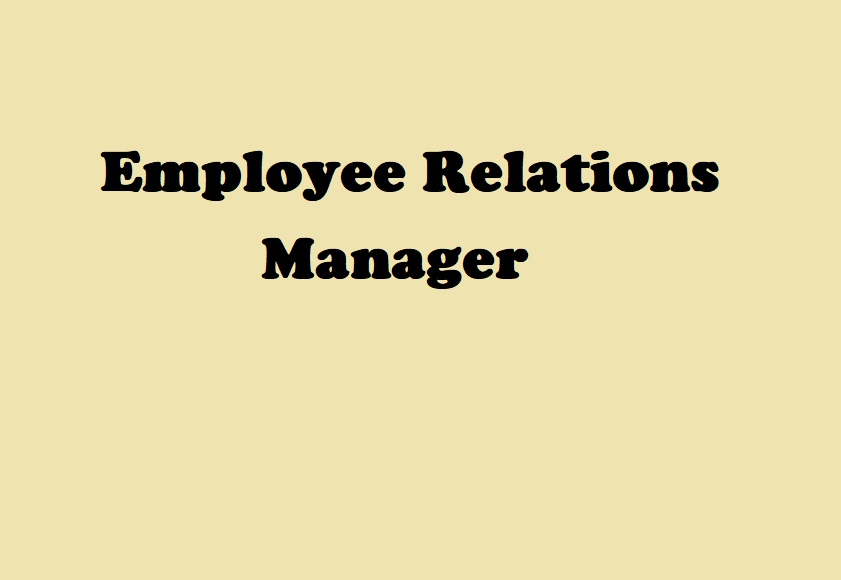 Employee Relations Manager